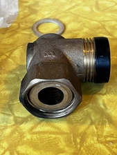 LOT OF 2 -Rehau Pro-Balance 1" Angle Piece w/Union Nut & Gasket 250214-001 - NOS