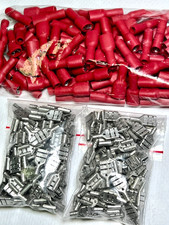 300pcs 22-18 Female 6.35mm Insulated Uninsulated Quick Disconnect Wire Terminal