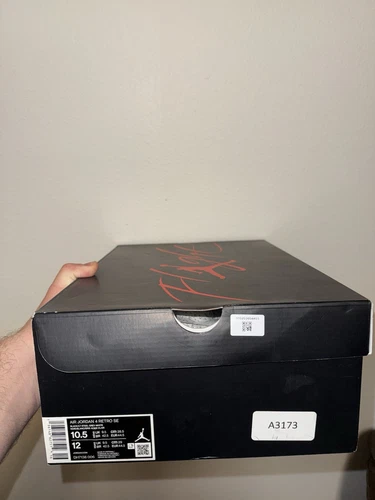 Size 10.5 - Jordan 4 Retro SE Mid Black Canvas