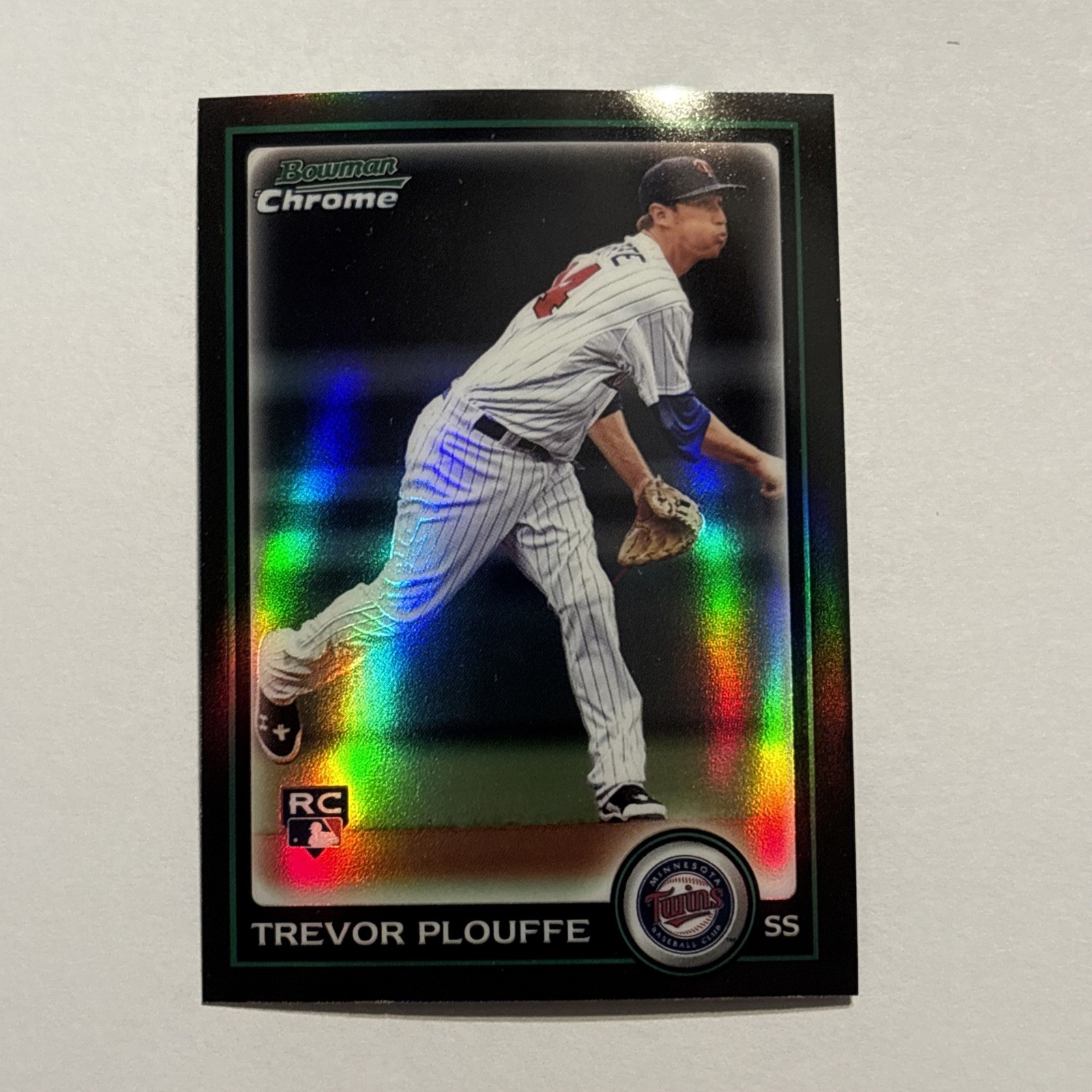 Trevor Plouffe 2010 Bowman Chrome Refractor Parallel Rookie #212 Minnesota Twins