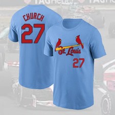 US STOCK - Nathan Church #27 St. Louis Baseball Team Name & Number Fans Gift