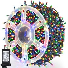 500 LED Multicolor Outdoor Christmas Lights164Ft Plug in Waterproof String Light