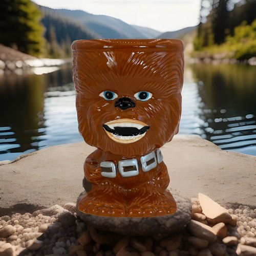 Star Wars Chewbacca Galerie Figural 6" Ceramic Goblet Mug Brown - Picture 1 of 5
