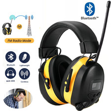 Digital Bluetooth FM Radio Headphones Ear Protection Safety Ear Muffs Electronic