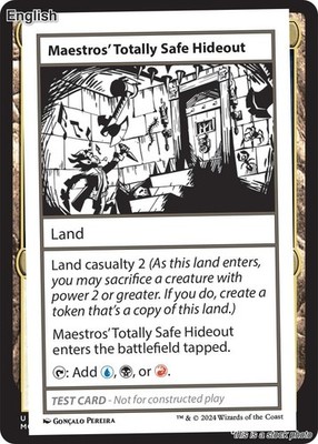 Magic Maestros' Totally Safe Hideout Special Mystery Booster 2 Playtest Cards...