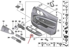 Mini Clubman F54 vorne rechter Tür Armlehne 51417413458 7413458 Neue Echtheit