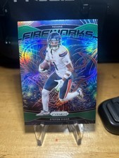 2024 Panini Prizm #9 Stefon Diggs Fireworks Green Prizm