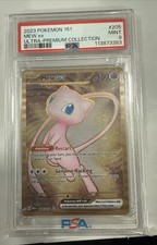PSA 9 MINT Mew EX 151 UPC Promo Gold Metal 2023 Pokemon 205/165
