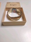  ISRAELI ORIT SCHATZMAN GOLD COVERD STERLING BEADED CRYSTAL BANGLE — photo 8