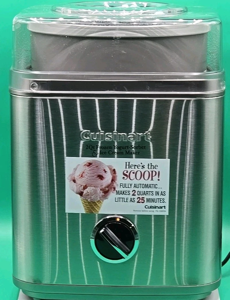 Cuisinart Pure Indulgence 2 Quart Frozen Yogurt, Ice Cream Maker 30BCP W/Defects
Opens in a new wind