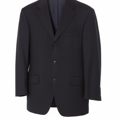 Vintage John W. Nordstrom Blazer 42R Canonico Wool Black Sport Coat VTG Canada