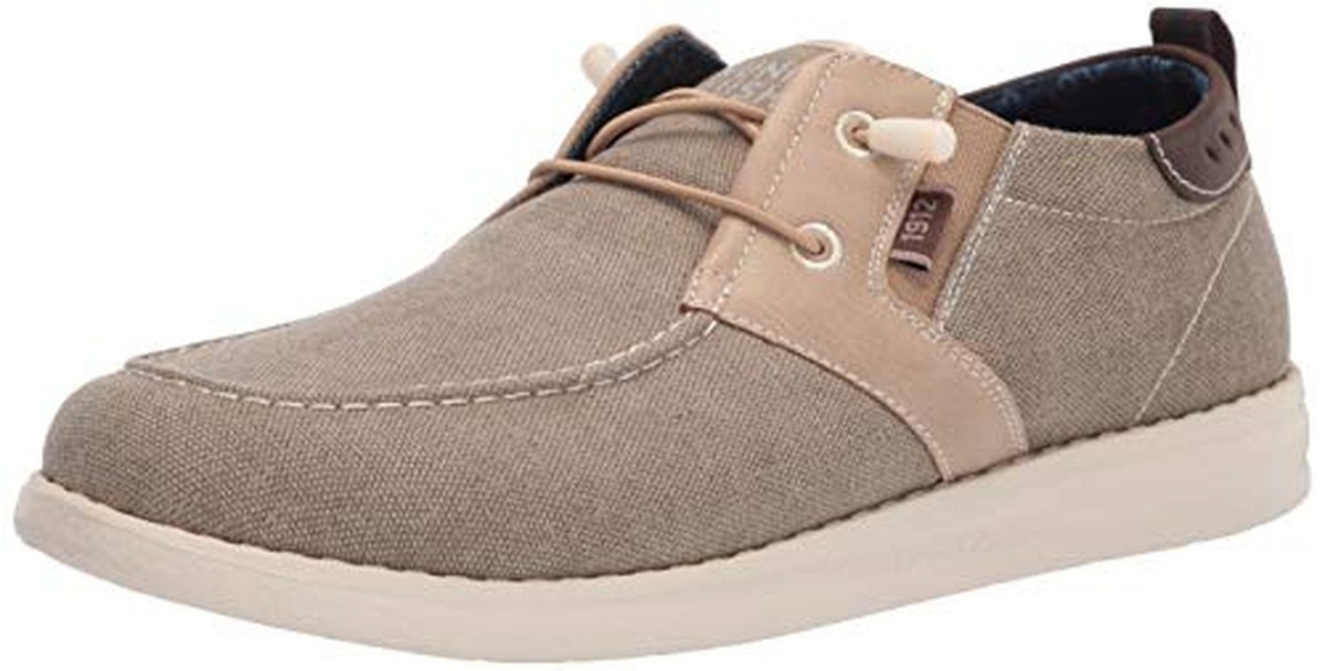 Nunn Bush Brewski Moc Toe Slip-on with Elastic Bungee 12 Stone