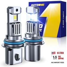 9007 LED Bulbs, 40000LM HB5 Light Replacement 1:1 Halogen Size Fog HB5/9007