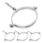  4pcs Heavy Duty Vent Wall Strap Split Ring Vent Wall Bracket Clamp Adjustable
