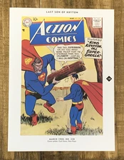 King Krypton Super Gorilla Superman Silver Age Reproduction Print 1958 #238