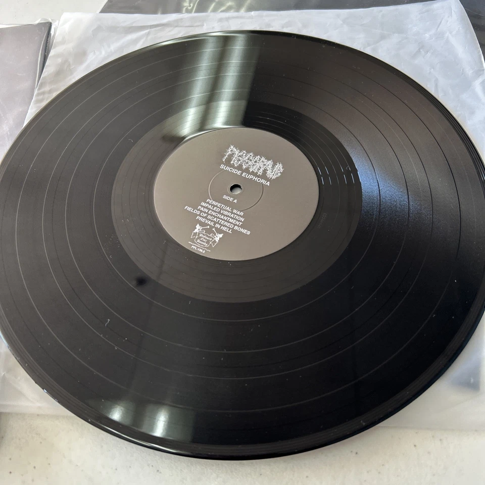 Pissgrave Suicide Euphoria & Posthumous Humiliation 2025 Repress Black Vinyl - Image 4 of 4