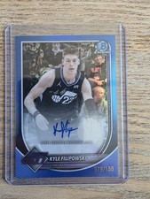 2025-26 Topps Bowman Basketball Kyle Filipowski Auto Blue Refractor/150 auto