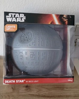 Star Wars  Lampe Death Star 3D FX Lights Up  Led  30cm Nachtlicht Wand