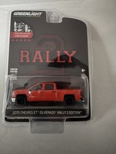 1/64 Greenlight All Terrain 2015 Chevrolet Silverado Pickup Rally 2 RED