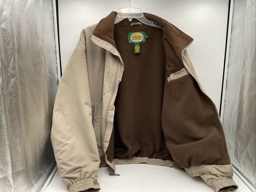 Cabelas Herren Full Zip Jacke hellbraun farbig mit Fleecefutter Größe 2XL - Bild 5 von 13