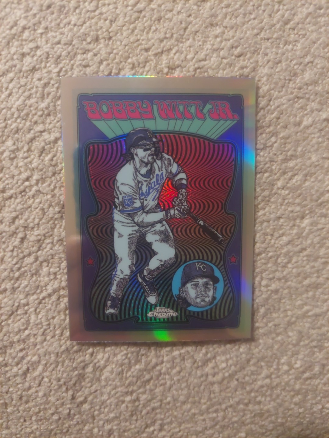 2025 Topps Chrome Ultra Violet UV All Stars Bobby Witt Jr SSP Case hit