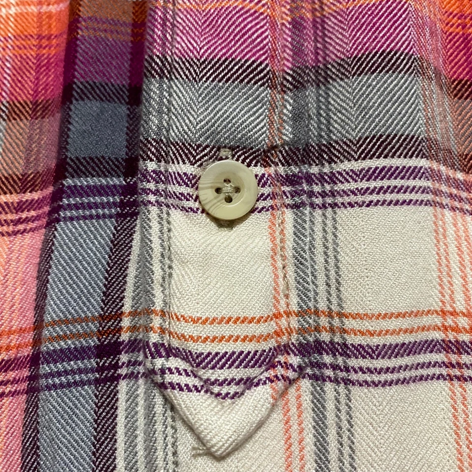 Рубашка мужская Tommy Bahama размер XL разноцветная клетчатая с длинным рукавом на пуговицах спереди вязаная вискоза - Изображение 4 из 4