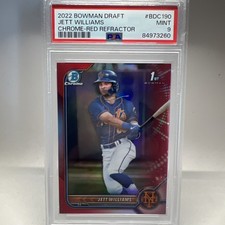 2022 Bowman Draft - 1st Chrome Jett Williams #BDC-190 Red Refractor /5 (RC)