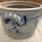 salt glazed Orange stoneware crock Keulse Pot antique Westerwald Floral German — photo 4