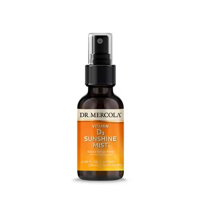 2 X Dr. Mercola Sunshine Mist� Vitamin D Natural Orange -- 0.85 fl oz