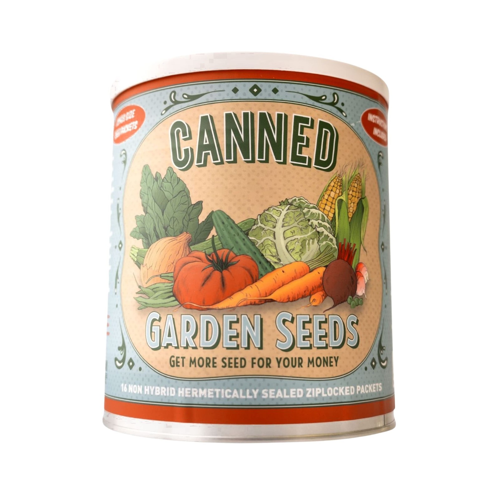 Mountain Valley Seed Company Vegetable Garden Can 50,000+ Seeds 16 Varieties ...