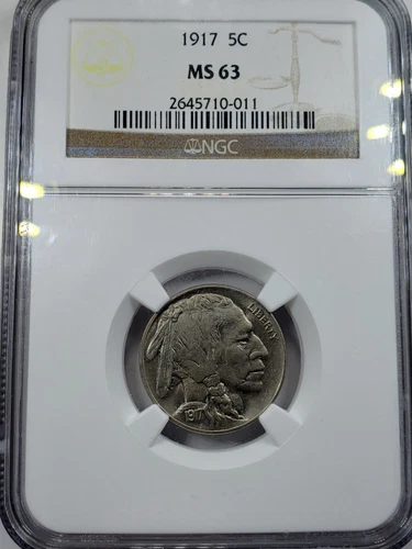 1917 Buffalo Nickel MS63 NGC