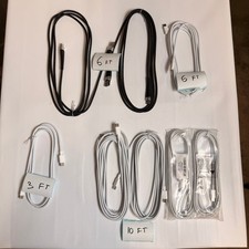 Lot of 8 USB C to C / USB-A to C / C to Lightning Charging Cables 3ft 6ft 10ft