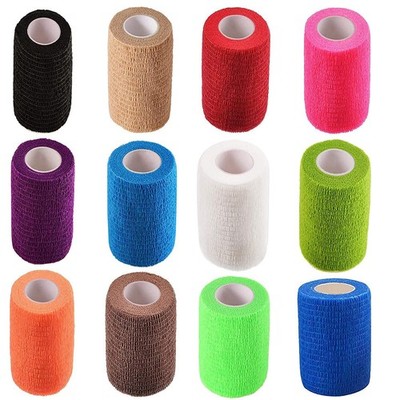 12 Pack 3x5 Inch Self Adhesive Bandage Wrap Elastic Cohesive Bandage Wrap
