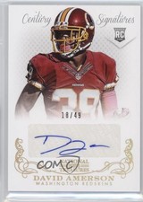 2013 Panini National Treasures Century Gold 11/49 David Amerson #269 Auto 0af