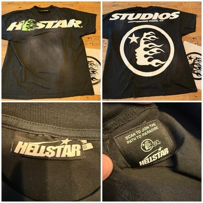 Hellstar Cartoon Logo Shirt Black XL 100% Authentic