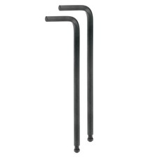 2pcs Ball End Hex Key Wrench 7/32" L-Shape Long Arm Hexagon SAE Wrenches Black