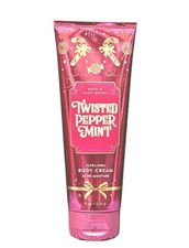 Bath Body Works Twisted Peppermint Body Cream 8oz New