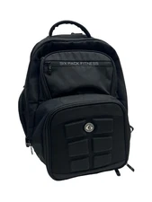Six Pack Fitness Backpack Laptop Sling Gym Workout Bag Meal Prep Carrier BLACK