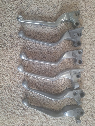 OEM Harley Davidson 6 assorted different brake and clutch levers