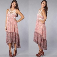 Free People Native Rose High Low Dress