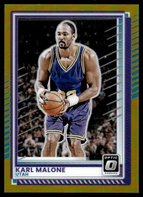2025-26 Optic Gold Holo Karl Malone 05/10 Utah Jazz #179