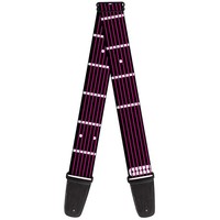 Guitar Strap - Guitar Neck Black/White/Pink (Us Import) Acc Neu