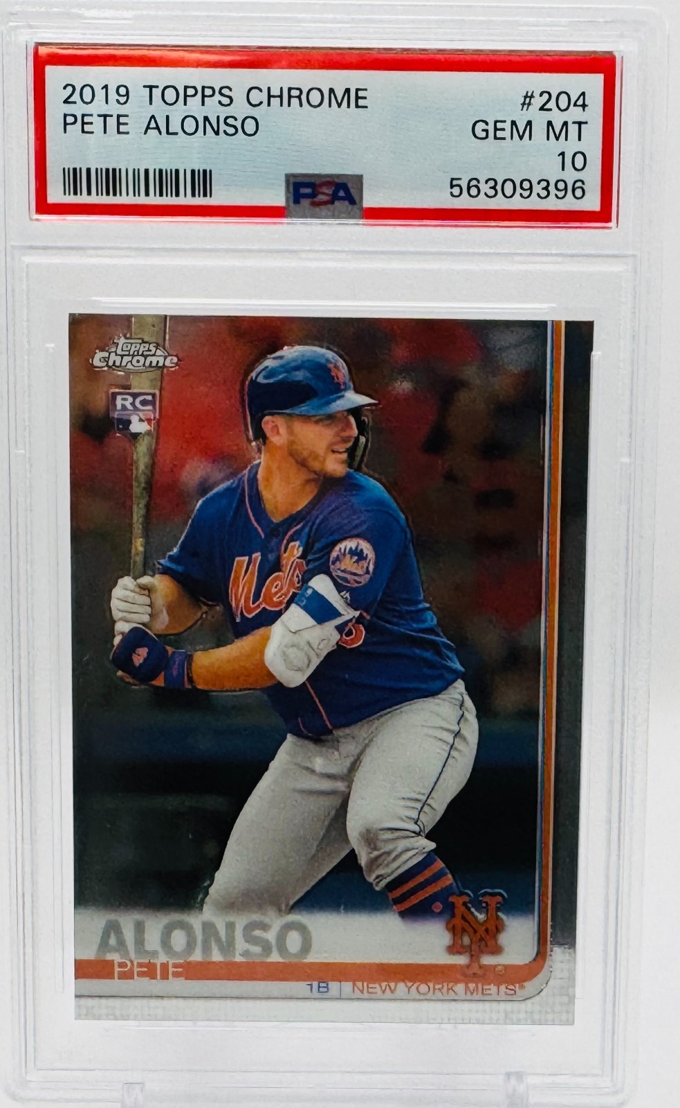 2019 Topps Chrome - Pete Alonso #204 (RC) PSA 10