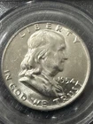 1954-d Franklin Half Dollar, PCGS MS64FBL, Full Bell Lines, Free shipping