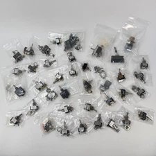 Lot of 37 Vintage NOS Toggle Switches - Various Brands and Types