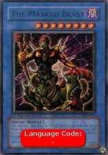YuGiOh The Masked Beast (V.2) LON-EN001 Ultra Rare Englisch Poor unl.