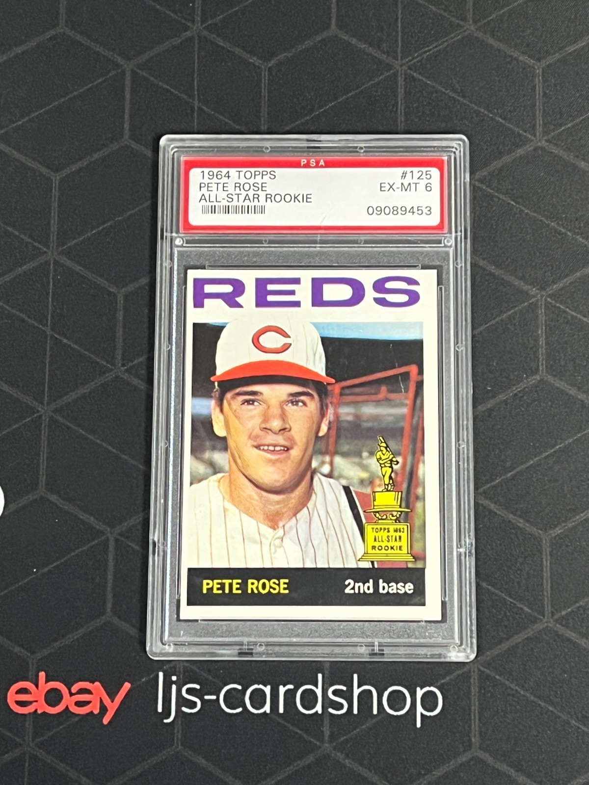 1964 Topps Pete Rose #125 All-Star Rookie Cincinnati Reds PSA 6 TN