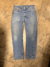 Levi's 501 Men's Jeans Vintage 90s, Blue, Straight Leg, Made in USA Button Fly