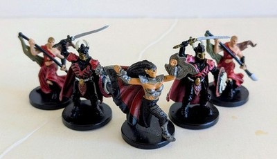 D&D DND Minis Lot Bolraza Priestess of Bane Male Human Paladin PHB 2 Legendary
