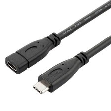 chenyang USB C Extension Cable 3.1 Gen 2 10Gbps Male to 0.2M, Black